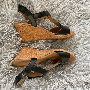 Rockport wedges - black - size 8.